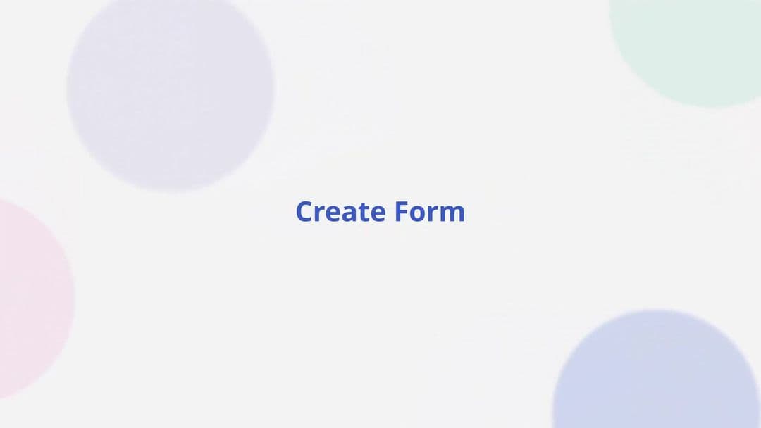 Create Form
